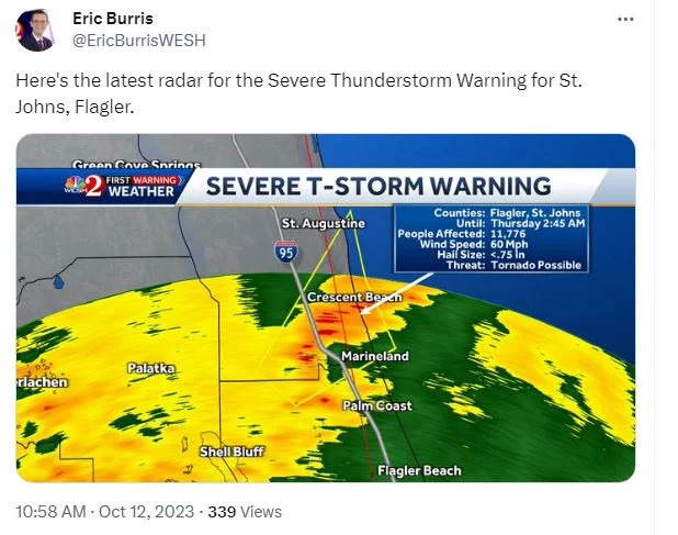 Tornado Warning Central Florida