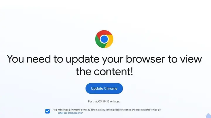 fake browser updates on Mac